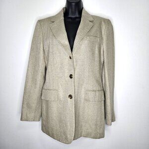 VTG Lauren Ralph Lauren Linen Blazer Jacket Women's Sz 4 Preppy Academia